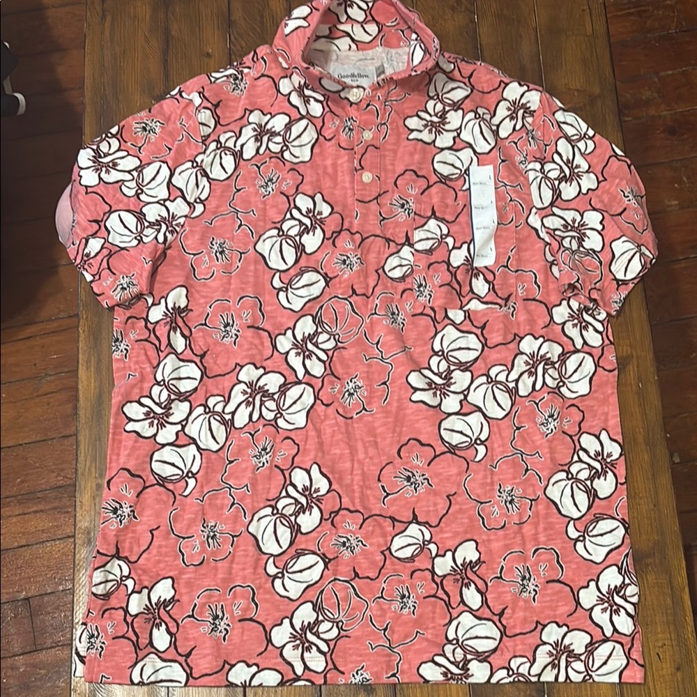 Goodfellow & Co Men’s floral polo NWOT